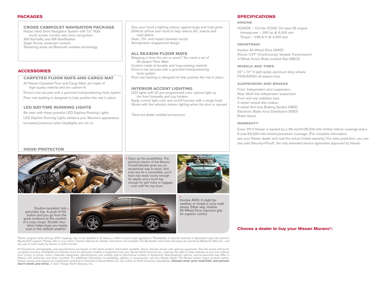 2012 Nissan Murano Brochure Page 5